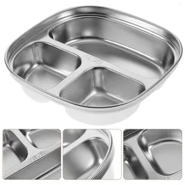 Bowls Corn Cake Household Tableware Divided Serving Tray Stainless Steel Plate Kitchen