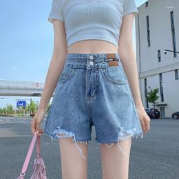 Women's Shorts High Waist Denim Summer Thin Loose Wide-legged A-line Babes Ultra-short Pants Ins Dancing Sexy Womens Gym Jean