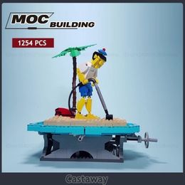 Blocks Moc Building GBC Castaway Model DIY Assembly Technology Bricks Science Creative Toys Gifts 230721