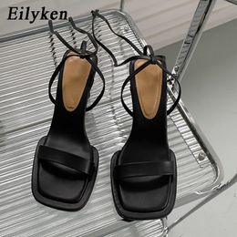 Eilyken Summer Ankle Strap Womens Thin High Heel Lace Dress Pump Shoes Outdoor Gladiator Sandals 230724UYWLc531
