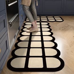 Carpet Antifouling Oilproof Kitchen Floor Mat Home PVC Waterproof Scratchresistant Easy Clean Balcony Rug Tapis 230721