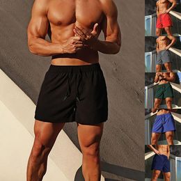 Running Shorts Summer Fitness Men'S Training Quarter Pants Casual Mens Athletic Without Pockets Work Out Short For Men