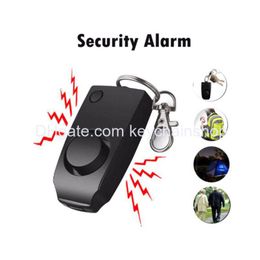 Key Rings Portable Personal Alarm Button Type Anti-Theft Student Woman Safe Persona Keychain Pendant 2 Colors Drop Delivery Jewelry Dhcz6
