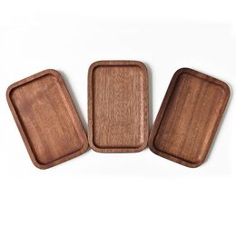 New Style Smoking Natural Wood Portable Preroll Scroll Roll Rolling Cigarette Tray Holder Dry Herb Tobacco Roller Easy Grinder Handpipes Machine Wooden Plate DHL