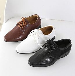 Sneakers Kids Genuine Leather Wedding Dress Shoes for Boys Brand Children Black Wedding Shoes Boys Formal Wedge Sneakers 2136 230721