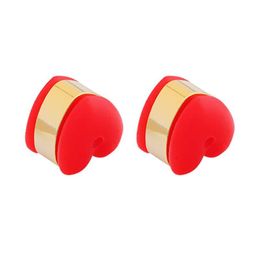 Earring Back Classic Heart Soft Sile Stainless Steel Ear Plug For Women Men Diy Parts Jewellery Accessories Drop Delivery Findings Comp Dhbhl