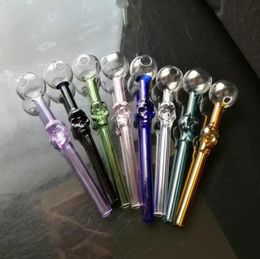 Glass Pipes Smoking blown hookah Manufacture Hand-blown bongs Coloured Skeleton Straight Pot 2023