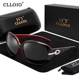 Sunglasses CLLOIO Oval Women Polarised Driver Shade Glasses Male Female Vintage Fashion Sun Anti-glare