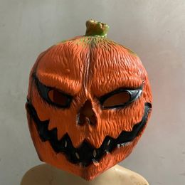 Halloween Pumpkin Mask Scary Horror Clown Squash Incisors Pumpkin Carnaval Easter Party Mask Venetian Masquerad Cosplay