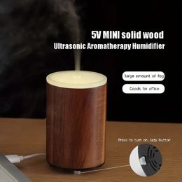 1pc USB Home And Office Humidifier, Acacia Resin Cover MINI Press Lazy Diffuser, Mini Humidifier Aroma Essential Oil USB Cool Mist Humidifier For Home Office Bedroom