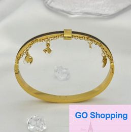 Designer Bracelet Stainless Steel Pendant European Bracelet Gold Plated Affordable Luxury Style Jewellery