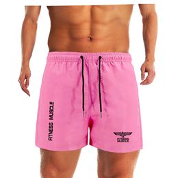 Men Beach Quick Drying Shorts Summer Mens Surf Beach Shorts Fast Dry Swim Trunks With Lining Bermuda Fitness Muscle Short Pants