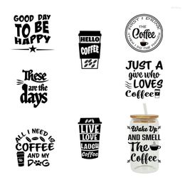 Window Stickers 3D UV DTF Transfers 16oz Cup Wraps Coffee Printed For DIY Glass Ceramic Metal Leather Etc. D463