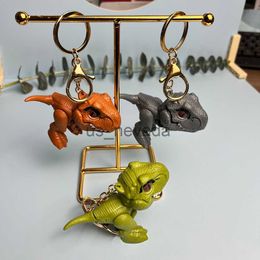 Keychains Lanyards High Quality Keychains Acrylic Animal Pendant Keychain Ring Jewellery Gifts Cute Cartoon Dinosaur Key Chain Accessories J230724