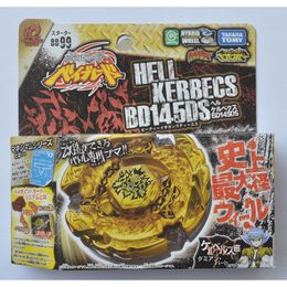 Spinning Top Tomy Beyblade Metal Battle Fusion Top BB99 HELL KERBECS BD145DS WITH Light Launcher 230721