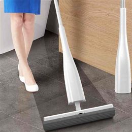 Eyliden Automatic Self-Wringing Mop Flat with PVA Sponge Heads Hand Washing for Bedroom Floor Clean 2108303387