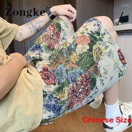 Men's Shorts Floral Male Korean Summer Clothes For Men Clothings Half Sleeve Basketball Man Clothing Streetwear 5XL 2023