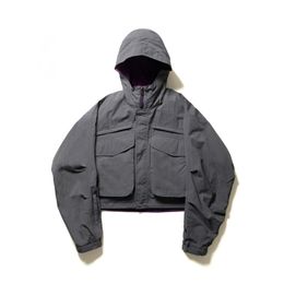 Men s Jackets 22AW Daiwa Pier39s Japan Outdoor Functional Multi Pocket Short Hooded and Women s Jacket Loose Type Long Sleeve Coat 230724