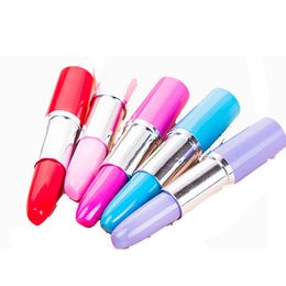 Lipstick Ballpoint Pen Kawaii Candy Color Plastic Ball Pen Novelty Stationery Stationerery