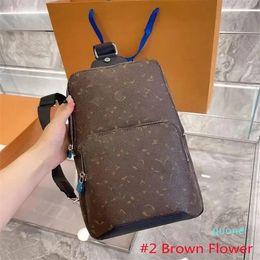 Designer -Sling Bag Mens Designer Leather Shoulder Bags Mans Luxurys Cross Body Purse Wallet Hobos Message Handbag Tote Bag