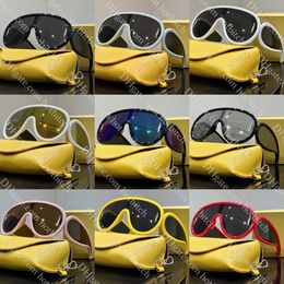 Wave Mask Sunglasses Designer Trendy Sunglass For Men American Eyewear Leisure Letter Design Women Sun Glasses With Box