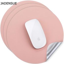 1PC Double-sided Office PC Computer Keyboard Pad Round Cute Mouse Pad Kawaii Desk Mats Solid Deskpad for Laptop Mouse Mat Gaming