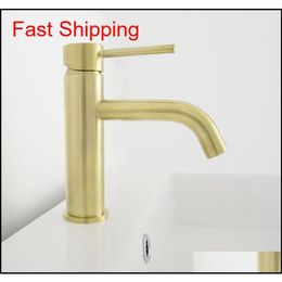 Bathroom Faucet Mixers Water Tap Basin Bathroom Sink Brass Brushed Gold Grey Matt Bla qylbLW packing2010194N