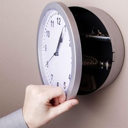 Wall Clocks Creative Clock Jewelry Safe For Living Room Hiding Money Storage Box