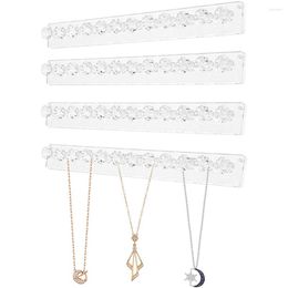 Jewelry Pouches CAC Ransparent Acrylic Jewerly Storage Rack Earring Hanger Holder Wall Mounted Display Stand Organizer For Women