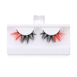 Wholesale Coloured False Eyelashes Natural Long Super Soft Wispy Fluffy Handmade Eye Lashes Party Daily Eye Makeup Eyelash Extension Pestanas Postizas