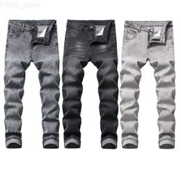 Men's Jeans Mens Stretch Slim Style North American Denim Pants Fashion Casual L230724