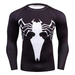 Men's T Shirts 2023 Men Quick Dry Compression T-Shirts Keep Fit Fitness Long Sleeves Base Layer Skin Weightlifting Elastic Mens