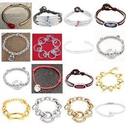 2023 Fashion Jewellery Bracelet Of Pearl Shell One Different 50 With Leather And Zamak Made To Hands Bracelets for Womens Girls