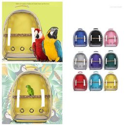 Dog Car Seat Covers Pet Parrot Bag Carrier Space Travel Backpack Transparent Birdcage Large Portable Grey Machine Breathable 360 Bird Case