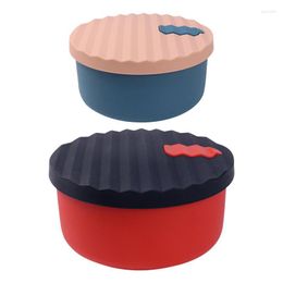 Dinnerware Sets Portable Silicone Storage Containers Box With Lids Reusable Microwave Lunch Freezer Snack Container