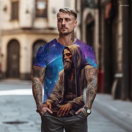 Men's T Shirts 3D Character Printing Pattern -shirt In Summer Street Hip -hop Oversized 2023 Fashion Top