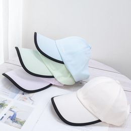 Ball Caps VACIGODEN Summer Fashion Thin Empty Top Baseball Cap Women Outdoor Sports Sun Protection Hat Pure Colour Breathable