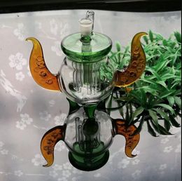 Glass Pipes Smoking blown hookah Manufacture Hand-blown bongs Colorful small cauldron pot