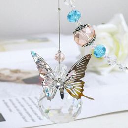 Decorative Figurines Crystal Ball Hanging Sun Catcher Glass Clear Butterfly Suncatchers Loft Corridor Garden Decoration