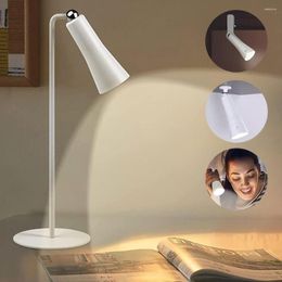 Table Lamps Rechargeable LED Desk Lamp Dimmable 360° Rotating Magnetic Clip Light For Study Reading De Chevet