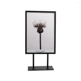 Frames A3 A4 Advertising Table Stand Menu Free Standing Desk Floor Counter Top Sign Holder Frame Display Rack