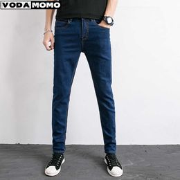 Men's Jeans Colors Classic Men's Stretch Skinny Jeans Casual Elastic Pencil Pants Men Slim Fashion Denim Trousers Male Jeans jeans for men L230724