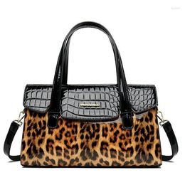Evening Bags Fashion Leopard Women Handbags European Designer Leather Ladies Shoulder Female Girl Crossbody Bag