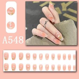 False Nails Nail Decoration Fresh Summer Fairy Flower Pattern Wearable Art Fake Tools Wearing With Fing H5A5