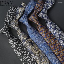 Bow Ties Fashion Retro Men's Tie 7cm Groom Wedding Formal Flower Floral Jacquard Necktie Accessories Daily Wear Cravat Party Gift