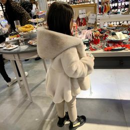 Jackets Girls' Fur Coat Children Winter Fashionable Thickened Baby Overcoat