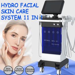 Water Oxygen Jet Skin Diamond Dermabrasion Machine Cleaning Hydro Dermabrasion Hydro Facial Skin Rejuvenation Machine 11 In 1 Water Peeling Device