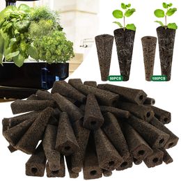 Planters Pots 100Pc Seed Grow Sponges Replacement Root Growth Seedling Starter Plugs Starting Pod Hydroponic Garden Planting 230721