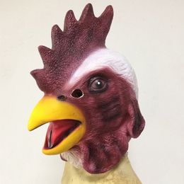 Halloween Funny Turkey Head Mask Easter Masquerade Play Props Mardi Gras Carnival Party Animal Mask Latex Mask