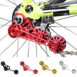 Bike Derailleurs AL 7075 Folding Chain Tensioner Stabiliser 2 3 6 Speed Alloy Rear Derailleur Guide Pulley for Brompton Bicycles 230721